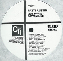 Charger l'image dans la galerie, Patti Austin : Live At The Bottom Line (LP, Album, Promo, Gat)