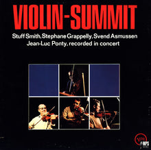 Load image into Gallery viewer, Stuff Smith, Stephane Grappelly*, Svend Asmussen, Jean-Luc Ponty : Violin-Summit (LP, Album, RE)