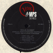 Load image into Gallery viewer, Stuff Smith, Stephane Grappelly*, Svend Asmussen, Jean-Luc Ponty : Violin-Summit (LP, Album, RE)
