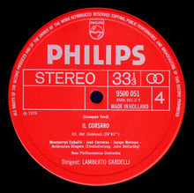 Load image into Gallery viewer, Verdi* - Caballé*, Carreras*, Mastromei*, Norman*, New Philharmonia Orchestra, Lamberto Gardelli : Il Corsaro (2xLP, Album + Box)