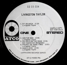 Load image into Gallery viewer, Livingston Taylor : Livingston Taylor (LP, Album, Promo)
