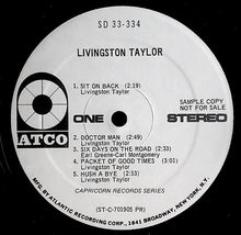 Load image into Gallery viewer, Livingston Taylor : Livingston Taylor (LP, Album, Promo)