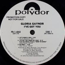 Load image into Gallery viewer, Gloria Gaynor : I've Got You (LP, Album, Promo)