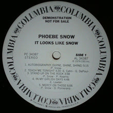 Load image into Gallery viewer, Phoebe Snow : It Looks Like Snow (LP, Album, Promo)