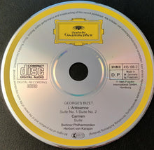 Load image into Gallery viewer, Bizet*, Karajan*, Berliner Philharmoniker : L'Arlésienne-Suites Nos. 1 & 2 - Carmen-Suite (CD, Album)