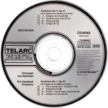 Load image into Gallery viewer, Beethoven* - The Cleveland Orchestra, Christoph von Dohnányi : Symphonies No. 5 & No. 7 (CD, Album)