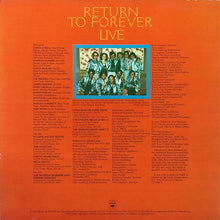 Laden Sie das Bild in den Galerie-Viewer, Return To Forever : Live (LP, Album)