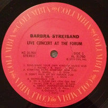 Charger l'image dans la galerie, Barbra Streisand : Live Concert At The Forum (LP, Album, Gat)
