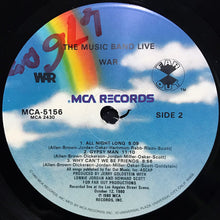 Laden Sie das Bild in den Galerie-Viewer, War : The Music Band Live (LP, Album, Glo)