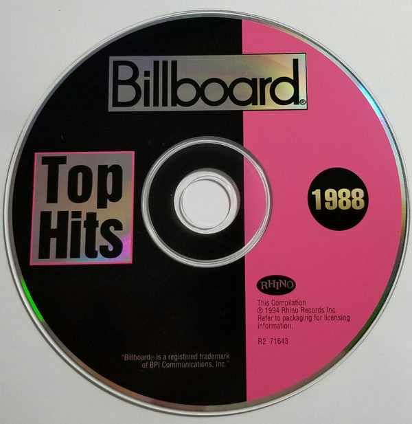 Buy Various : Billboard Top Hits - 1988 (CD, Comp, RM) Online for