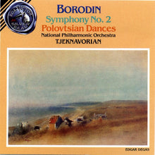 Laden Sie das Bild in den Galerie-Viewer, Borodin* - National Philharmonic Orchestra, Tjeknavorian* : Symphony No. 2 • Polovtsian Dances (CD, RE)