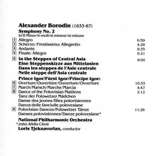Laden Sie das Bild in den Galerie-Viewer, Borodin* - National Philharmonic Orchestra, Tjeknavorian* : Symphony No. 2 • Polovtsian Dances (CD, RE)