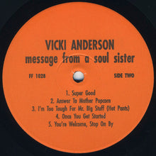 Charger l'image dans la galerie, Vicki Anderson : Message From A Soul Sister (LP, Comp, Unofficial)