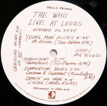 Laden Sie das Bild in den Galerie-Viewer, The Who : Live At Leeds (LP, Album, Glo)