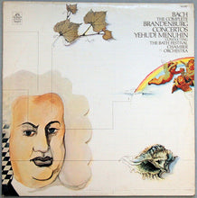 Load image into Gallery viewer, Bach* / Yehudi Menuhin Conducting The Bath Festival Chamber Orchestra* : The Complete Brandenburg Concertos (2xLP, RE)