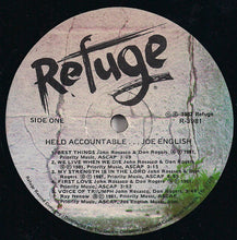 Laden Sie das Bild in den Galerie-Viewer, Joe English : Held Accountable (LP, Album)