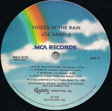 Load image into Gallery viewer, Joe Sample : Voices In The Rain (LP, Album, Pin)