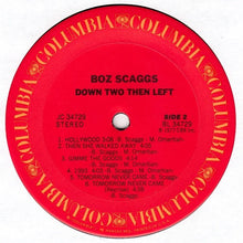 Load image into Gallery viewer, Boz Scaggs : Down Two Then Left (LP, Album, Pit)