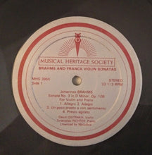 Load image into Gallery viewer, Brahms* and Franck* - David Oistrakh*, Sviatoslav Richter : Violin Sonatas (LP, RE)