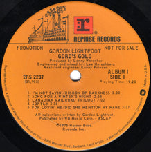 Load image into Gallery viewer, Gordon Lightfoot : Gord's Gold (2xLP, Comp, Promo)