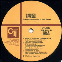 Load image into Gallery viewer, Deodato* : Prelude (LP, Album, Gat)
