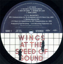 Load image into Gallery viewer, Wings (2) : Wings At The Speed Of Sound (LP, Album, Los)