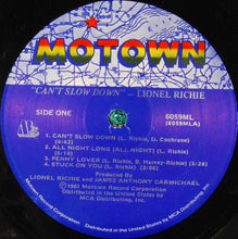 Load image into Gallery viewer, Lionel Richie : Can't Slow Down (LP, Album, Gat)