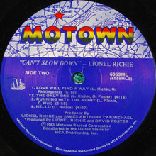 Load image into Gallery viewer, Lionel Richie : Can't Slow Down (LP, Album, Gat)