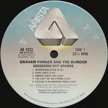 Load image into Gallery viewer, Graham Parker And The Rumour : Squeezing Out Sparks (LP, Album, San)