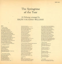 Charger l'image dans la galerie, Ralph Vaughan Williams / London Madrigal Singers / Christopher Bishop : The Spring Time Of The Year: 16 Folk Songs Arranged By Ralph Vaughan Williams (LP, RE)