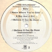 Load image into Gallery viewer, Various : The Idolmaker (Original Motion Picture Soundtrack) (LP, Album, Ter)