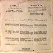 Load image into Gallery viewer, Offenbach*, Efrem Kurtz, Columbia Symphony Orchestra, Philharmonic-Symphony Orchestra Of New York : Gaité Parisienne - Ballet, Plus A Program Of Russian Music (LP, Comp)