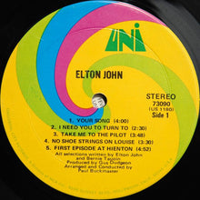 Laden Sie das Bild in den Galerie-Viewer, Elton John : Elton John (LP, Album, Mon)