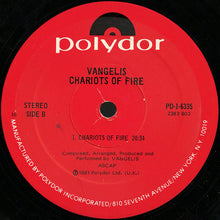 Load image into Gallery viewer, Vangelis : Chariots Of Fire (LP, Album, 18 )