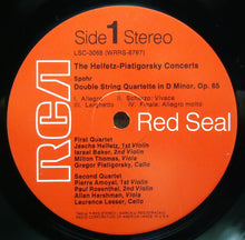 Load image into Gallery viewer, Heifetz* - Piatigorsky* - Spohr* / Dvořák* : Double String Quartette (In D Minor — Op. 65) / Piano Trio ("Dumky" — Op. 90) (LP)
