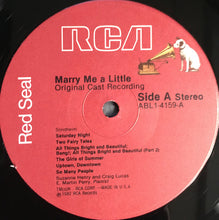 Laden Sie das Bild in den Galerie-Viewer, Stephen Sondheim : Marry Me A Little (Original Cast Recording) (LP, Album)