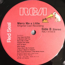 Laden Sie das Bild in den Galerie-Viewer, Stephen Sondheim : Marry Me A Little (Original Cast Recording) (LP, Album)