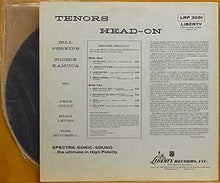 Charger l'image dans la galerie, Bill Perkins, Richie Kamuca With Pete Jolly, Stan Levey, Red Mitchell : Tenors Head-On (LP, Album, Mono)
