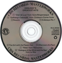 Load image into Gallery viewer, Claude Debussy : Debussy's Greatest Hits (CD, Comp)