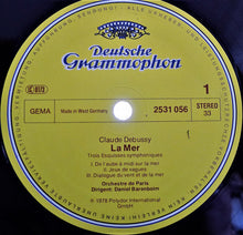 Load image into Gallery viewer, Claude Debussy, Orchestre De Paris • Daniel Barenboim : La Mer / Nocturnes (LP)