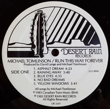 Laden Sie das Bild in den Galerie-Viewer, Michael Tomlinson (2) : Run This Way Forever (LP, Album, Ele)