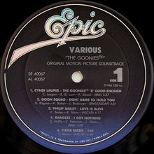 Load image into Gallery viewer, Various : The Goonies - Original Motion Picture Soundtrack (LP, Comp)