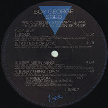 Load image into Gallery viewer, Boy George : Sold (LP, Album)