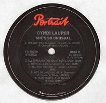 Load image into Gallery viewer, Cyndi Lauper : She's So Unusual (LP, Album, Car)