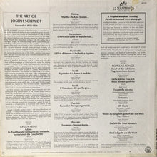 Load image into Gallery viewer, Joseph Schmidt : The Art Of Joseph Schmidt (The Legendary Tenor In Opera And Song) (LP, Comp, Mono)
