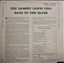 Load image into Gallery viewer, The Ramsey Lewis Trio : Bach To The Blues (LP, Album, Dee)