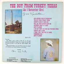 Load image into Gallery viewer, Gene Henslee : The Boy From Turkey Texas (As I Remember Him) (LP, Album)
