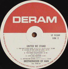Load image into Gallery viewer, Brotherhood Of Man : United We Stand (LP, Album, Club)
