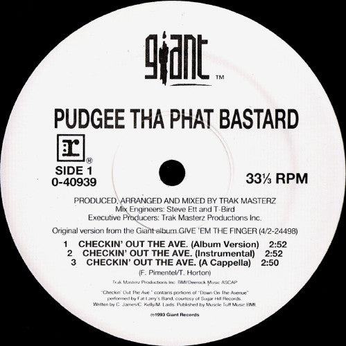 Buy Pudgee Tha Phat Bastard : Checkin' Out The Ave. (12