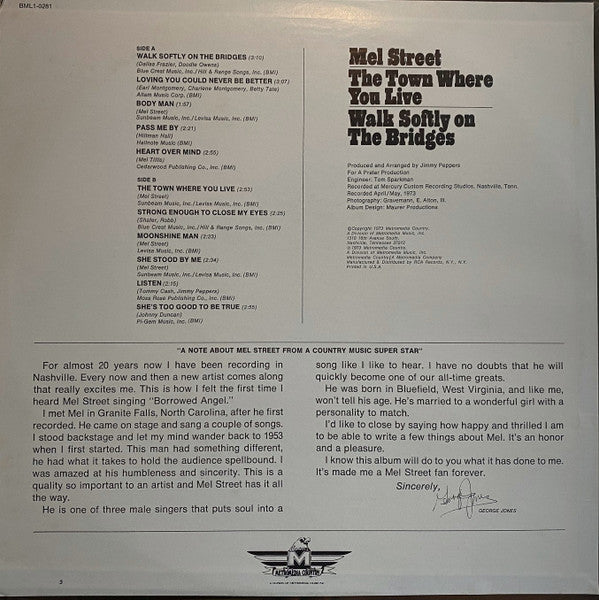 Buy Mel Street : The Town Where You Live / Walk Softly On The